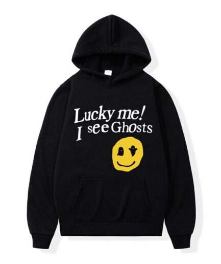 Lucky Me I See Ghosts Black Hoodie
