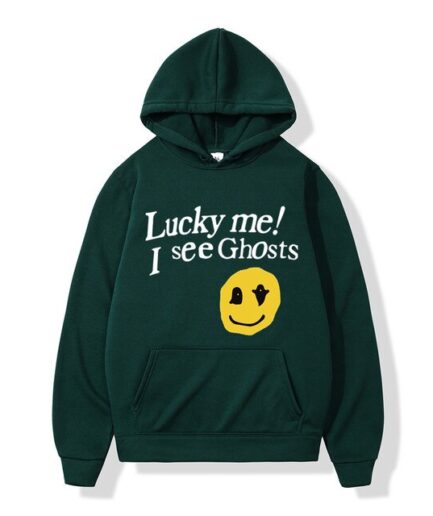 Lucky Me I See Ghosts Green Hoodie